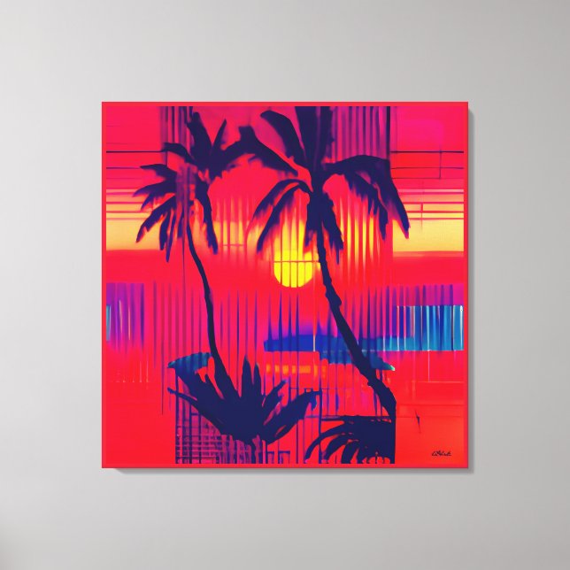 Tropical Escape Fantasy Canvas Print (Front)