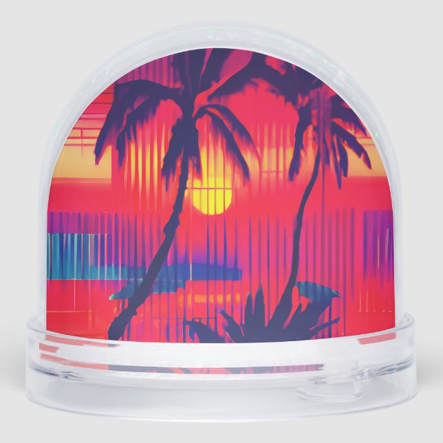Tropical Escape Fantasy Snowglobe (Back)