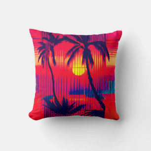 Tropical Escape Fantasy Throw Pillow