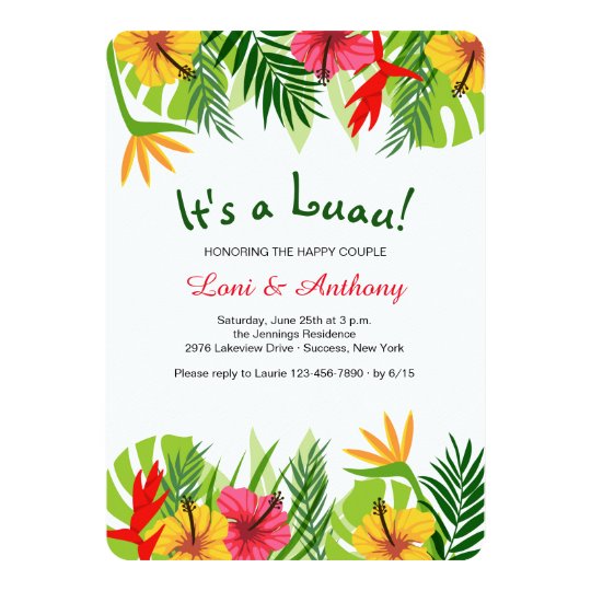 Tropical Escape Invitation