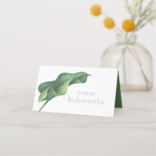 Tropical escort card, tropical wedding place card