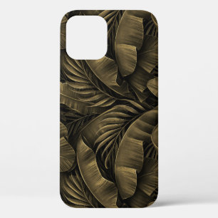 Tropical Exotic: Grunge Golden Nature iPhone 12 Case