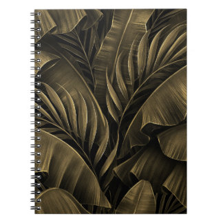 Tropical Exotic: Grunge Golden Nature Notebook