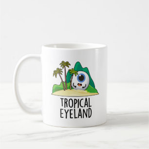 Tropical Eye-land Funny Island Pun Coffee Mug