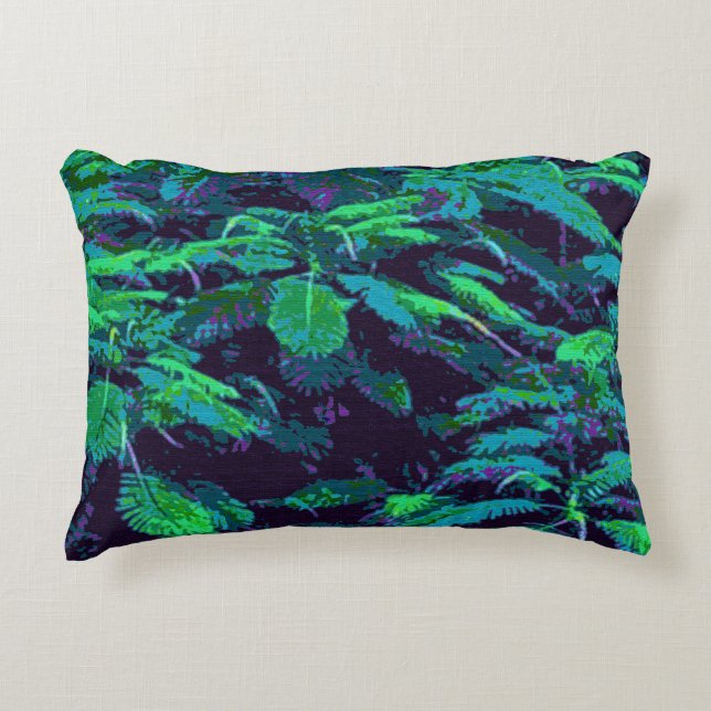 Tropical Fabric Accent Pillow (Front)