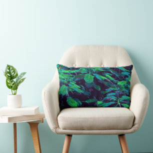 Tropical Fabric Lumbar Pillow