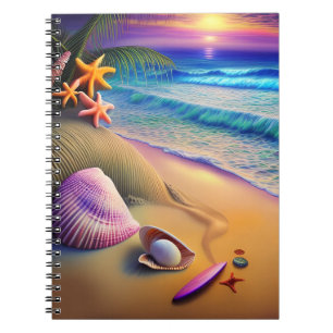 Tropical Fantasy Beach Sunset Notebook