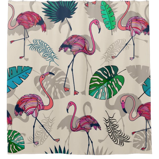 Tropical Fantasy: Flamingo Leaf Pattern (Front)