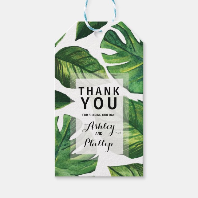 Tropical Favour Tag (Front)