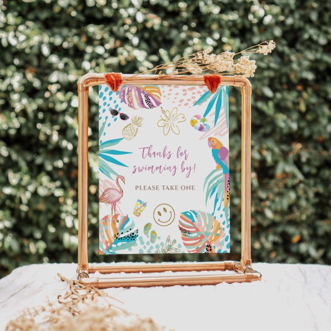 Tropical Favours Birthday Sign (Creator Uploaded)