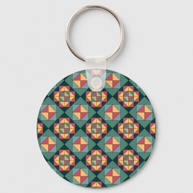 Tropical Fiesta Keychain (Front)