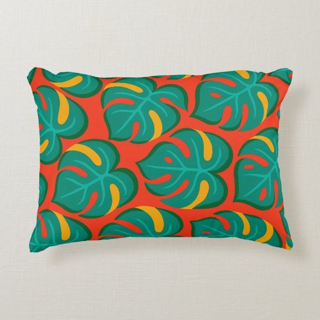 Tropical Fiesta Pattern Accent Pillow (Front)