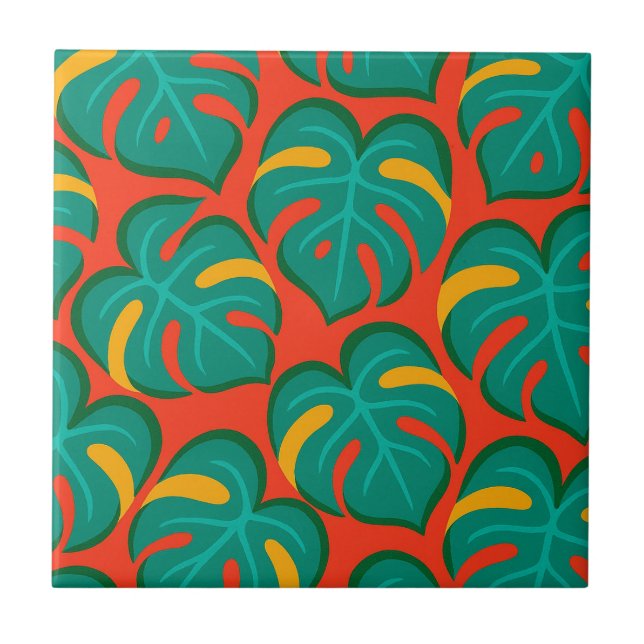 Tropical Fiesta Pattern Tile (Front)