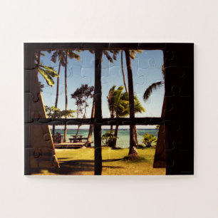 Tropical Fiji Beach Scene 11x14 30pc jpcnm Jigsaw Puzzle