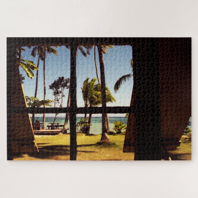 Tropical Fiji Beach Scene 20x30 1014pc jpm Jigsaw Puzzle (Horizontal)