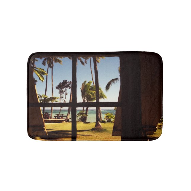 Tropical Fiji Beach Scene bmcna Bath Mat (Front)
