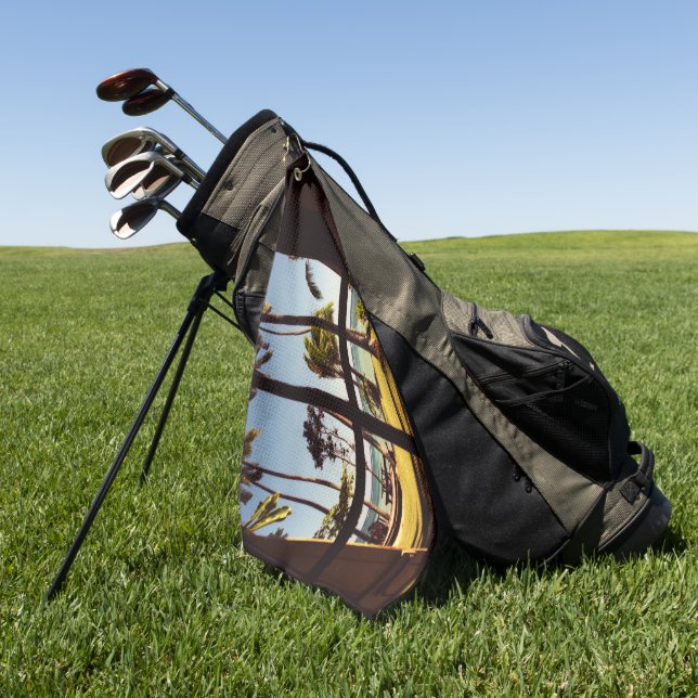 Tropical Fiji Beach Scene gtcnm Golf Towel (Green)