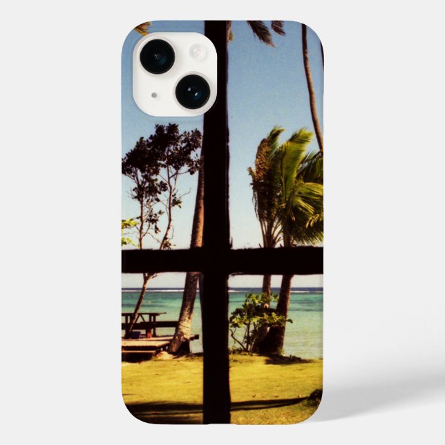Tropical Fiji Beach Scene iphcna Case-Mate iPhone Case (Back)