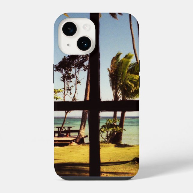 Tropical Fiji Beach Scene iphcna iPhone Case (Back)