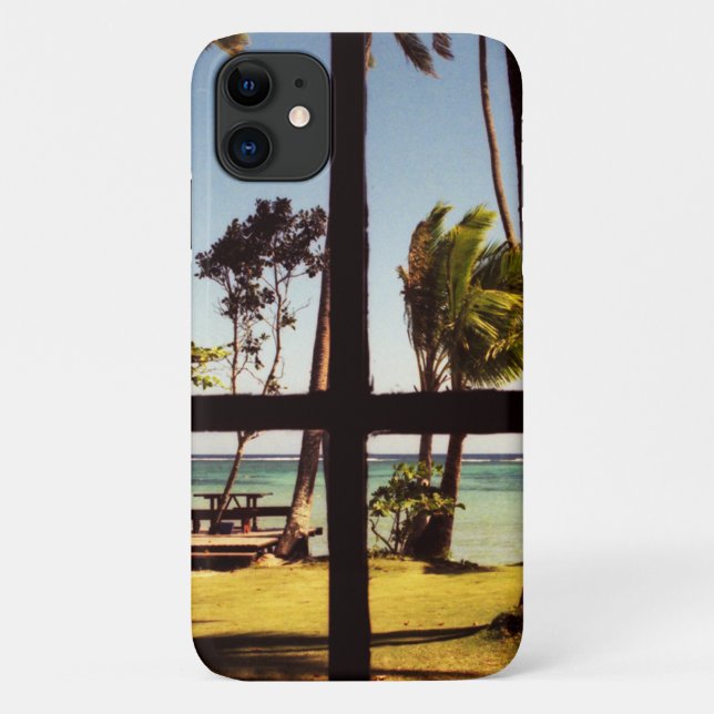 Tropical Fiji Beach Scene iphcnm Case-Mate iPhone Case (Back)