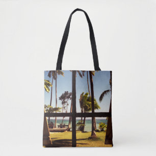 Tropical Fiji Beach Scene stcna Tote Bag