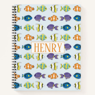 Tropical Fish 8.5" x 11" Spiral Notebook