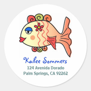 Tropical Fish Address Labels