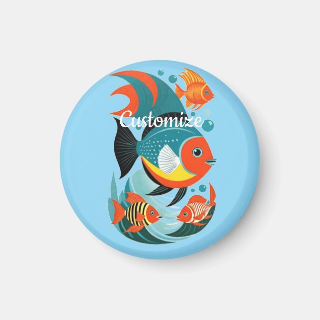 Tropical Fish Assortment Thunder_Cove Magnet (Front)