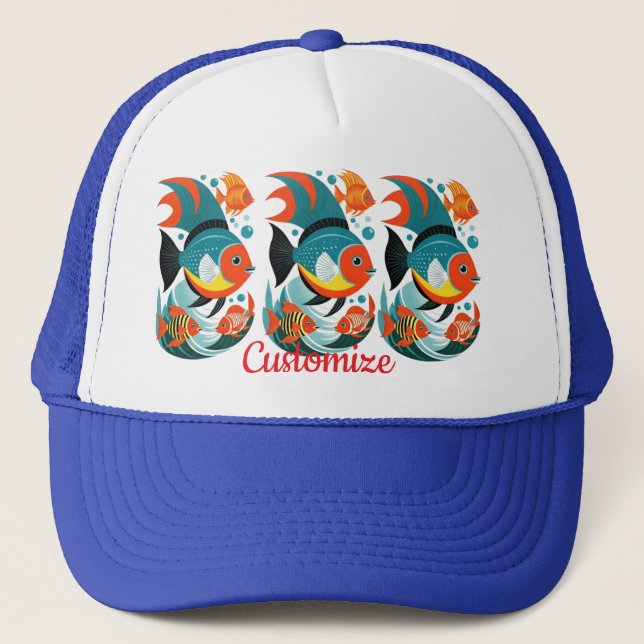 Tropical Fish Assortment Thunder_Cove Trucker Hat (Front)