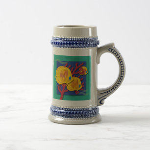 Tropical Fish Beer Stein