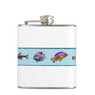 Tropical Fish (Bridget Collection)  Hip Flask
