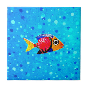 Tropical Fish Ceramic Tile