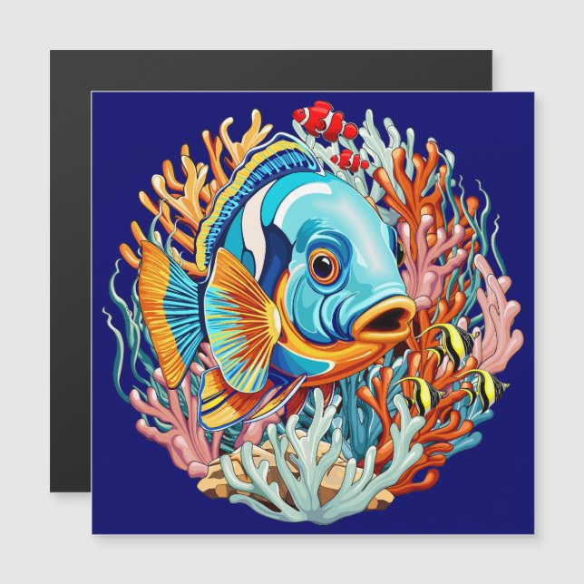 Tropical Fish Colorful Summer Vibes (Front/Back)