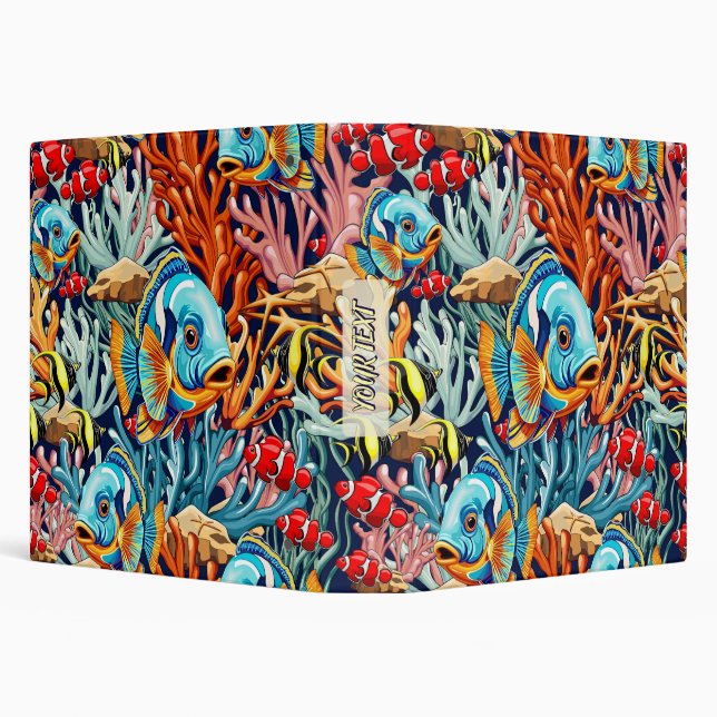 Tropical Fish Colorful Summer Vibes Binder (Background)