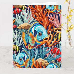 Tropical Fish Colorful Summer Vibes Card
