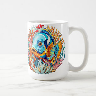 Tropical Fish Colorful Summer Vibes Coffee Mug