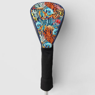 Tropical Fish Colorful Summer Vibes Golf Head Cover