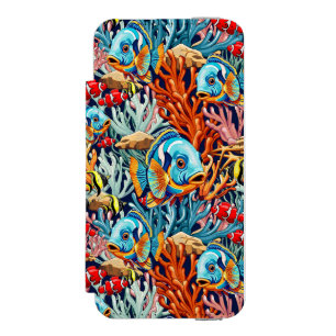 Tropical Fish Colorful Summer Vibes Incipio Watson™ iPhone 5 Wallet Case