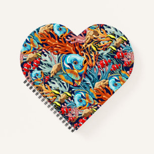 Tropical Fish Colorful Summer Vibes Notebook