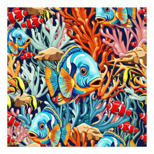 Tropical Fish Colorful Summer Vibes Photo Print