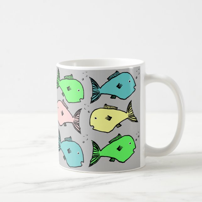 Tropical fish design coffee mug (Right)