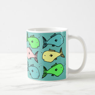 Tropical fish design coffee mug
