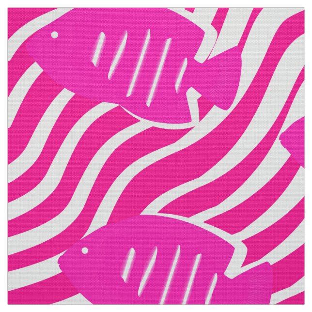 Tropical fish fabric (Swatch)