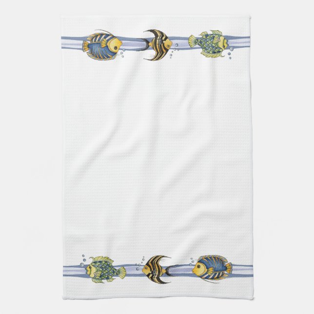 Tropical Fish - Kitchen Towel (Vertical)