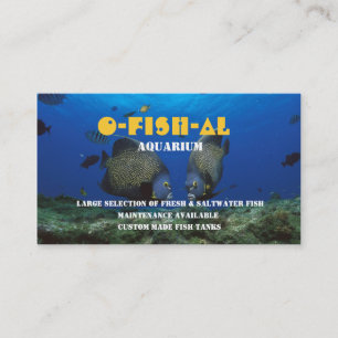 Tropical Fish l Aquarium-Related Business Business Card