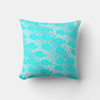 Tropical fish outdoor pillow