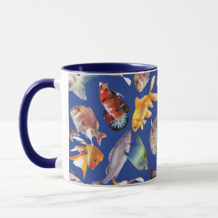 Tropical fish pattern  mug