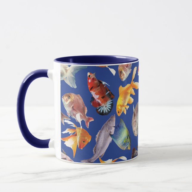 Tropical fish pattern  mug (Left)
