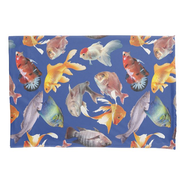 Tropical fish pattern  pillowcase (Front)