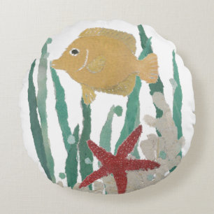 Tropical Fish Round Pillow
